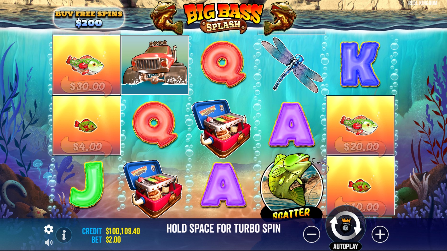 Big Bass Splash - main game