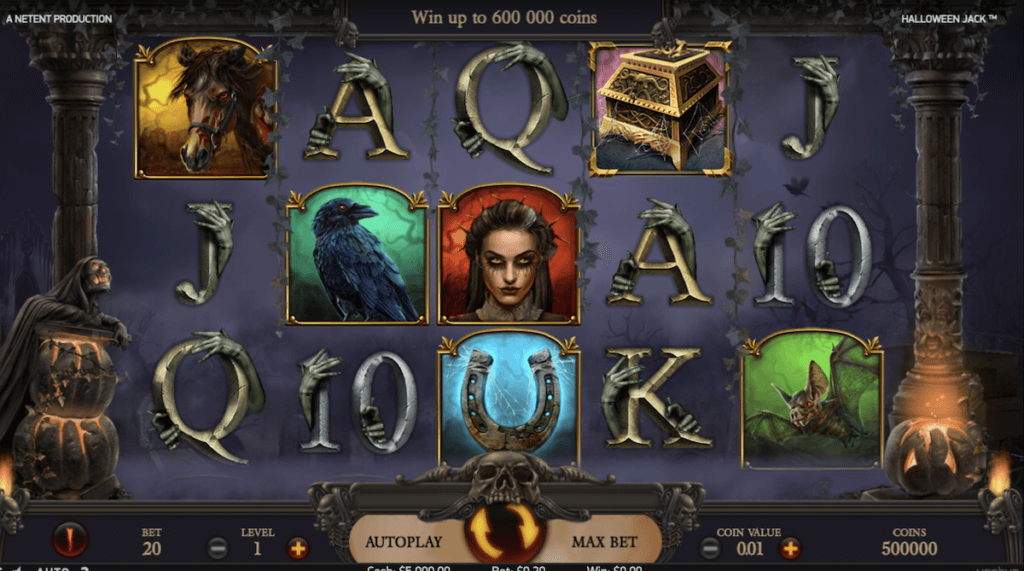 Halloween Jack Slot Game 5 reels