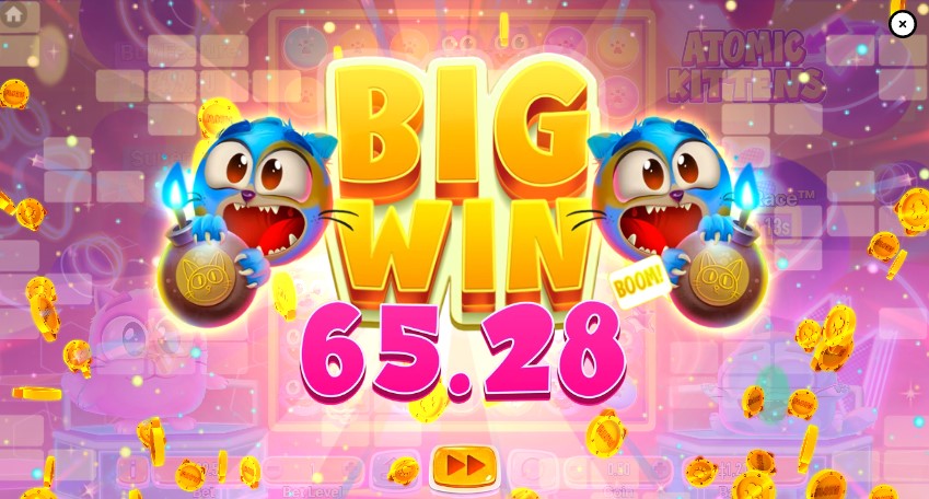 Big Win on Atomic Feature slot