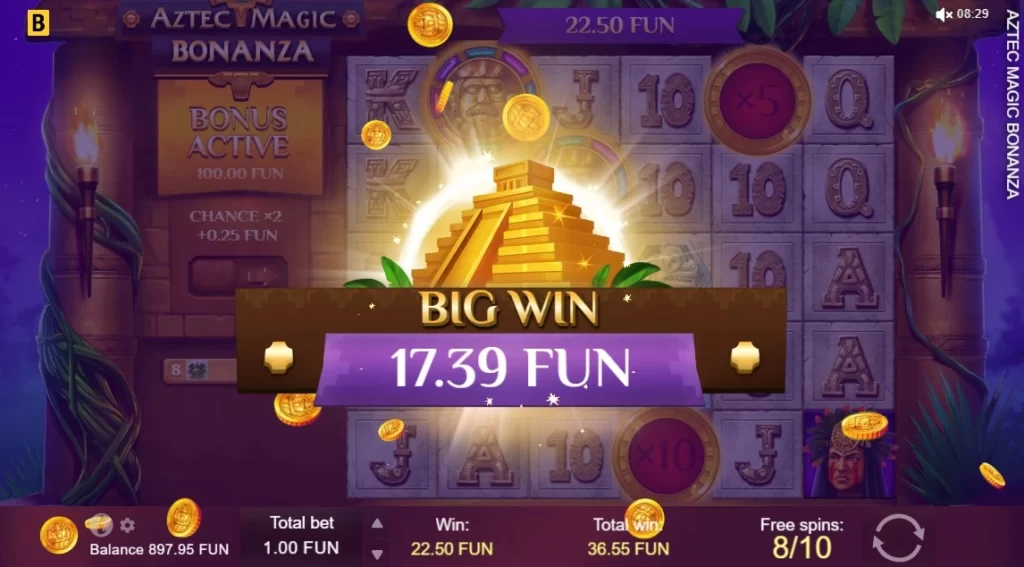 Aztec Magic Bonanza - Big Win