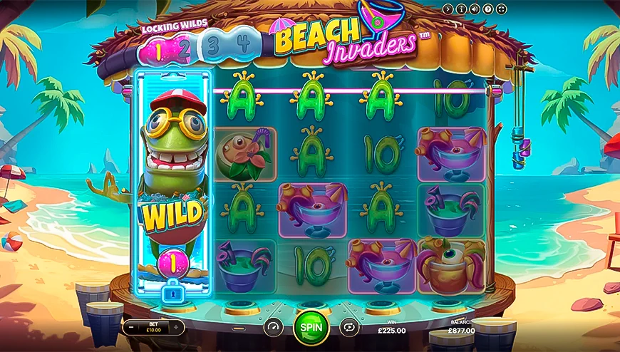 Beach Invaders slot looks primed to deliver an out-of-this-world experience