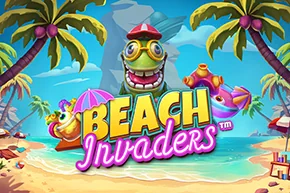 Beach Invaders Slot Logo