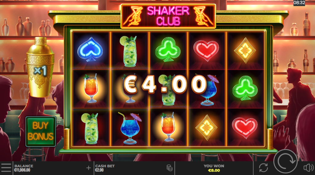 Shaker Club Slot gameplay