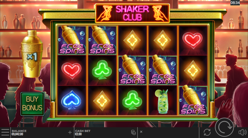 Shaker Club Slot Free Spins