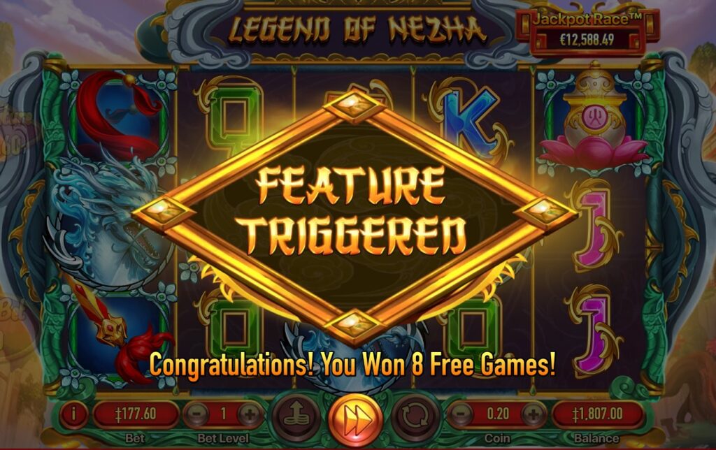 Legend of Nezha Free Spins