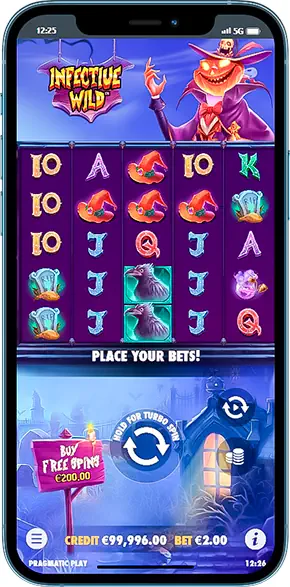 Infective Wild slot on your mobile device.