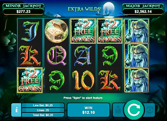 Ghost Ship slot - win free spins