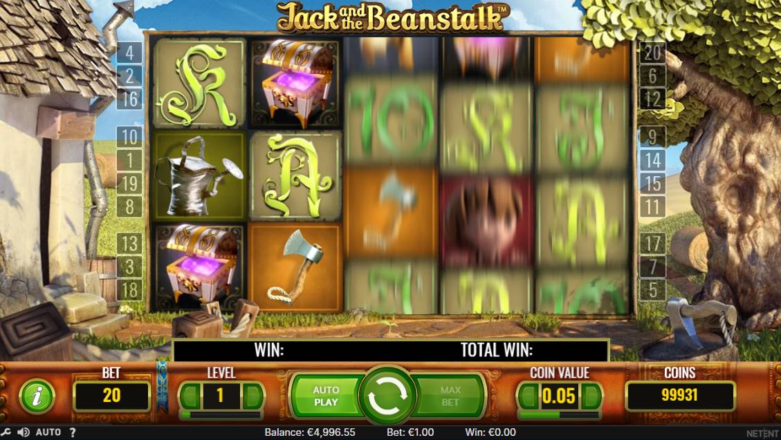 Jack and the Beanstalk - Free spin catch