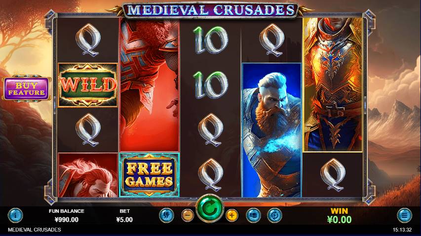 Medieval Crusades slot gameplay