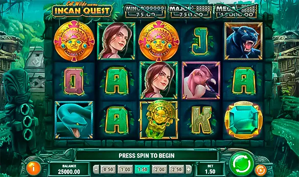 Cat Wilde and the Incan Quest slot