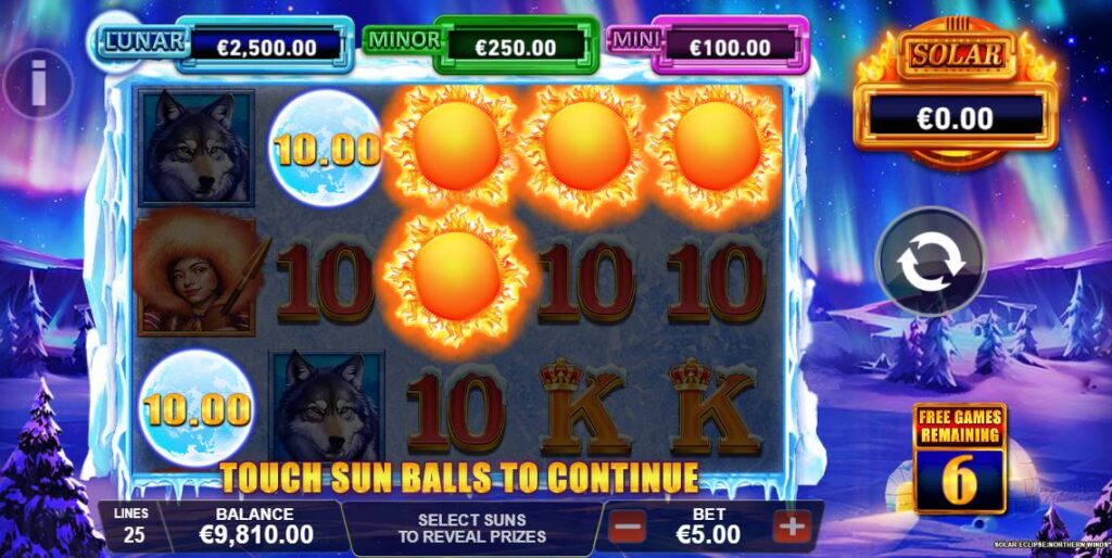 Play Solar Eclipse: Northern Winds - Free spins bonus