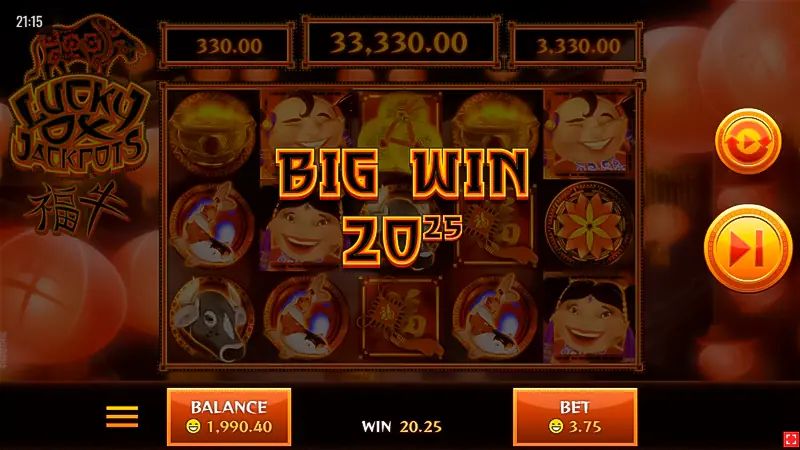 Lucky Ox Jackpots - Big Win