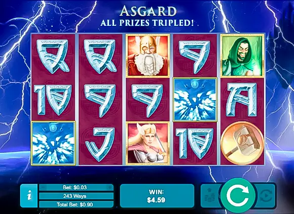 Asgard slot by RealTime Gaming