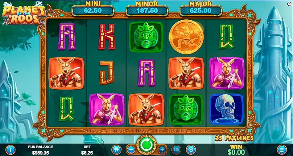 RTG's Planet of the Roos Slot