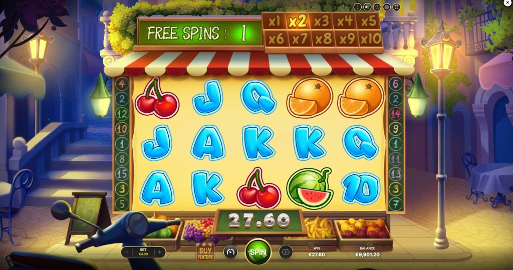 Fruit Shop Frenzy - bonus game