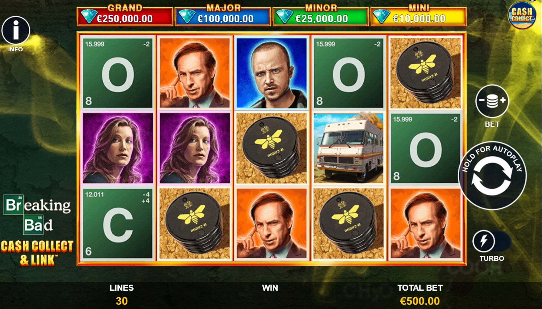 Breaking Bad: Cash Collect & Link slot gameplay