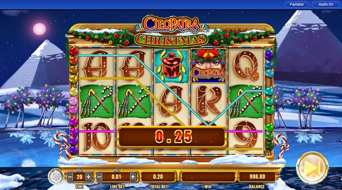  Cleopatra Christmas slot winnings