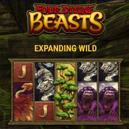 Four Divine Beasts - slot logo image