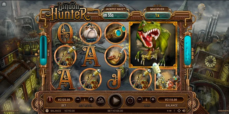 London Hunter slot - Wild Expansion Features