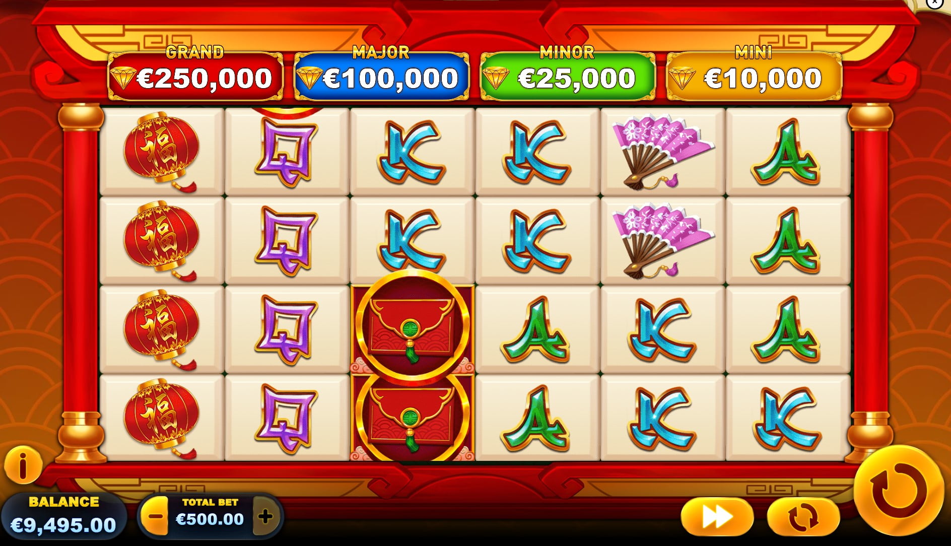 Lucky Gift: Cash Collect slot by Playtech gameplay screen