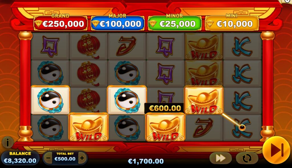 Lucky Gift: Cash Collect slot by Playtech gameplay screen