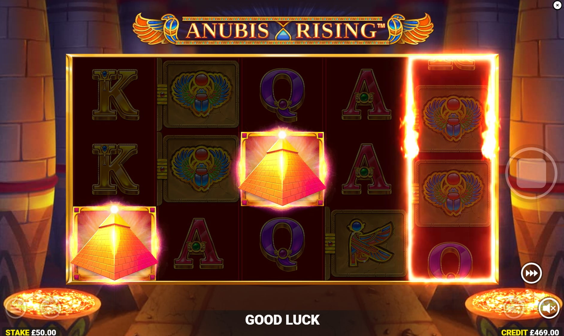 Anubis Rising by Blueprint Gaming slot gameplay