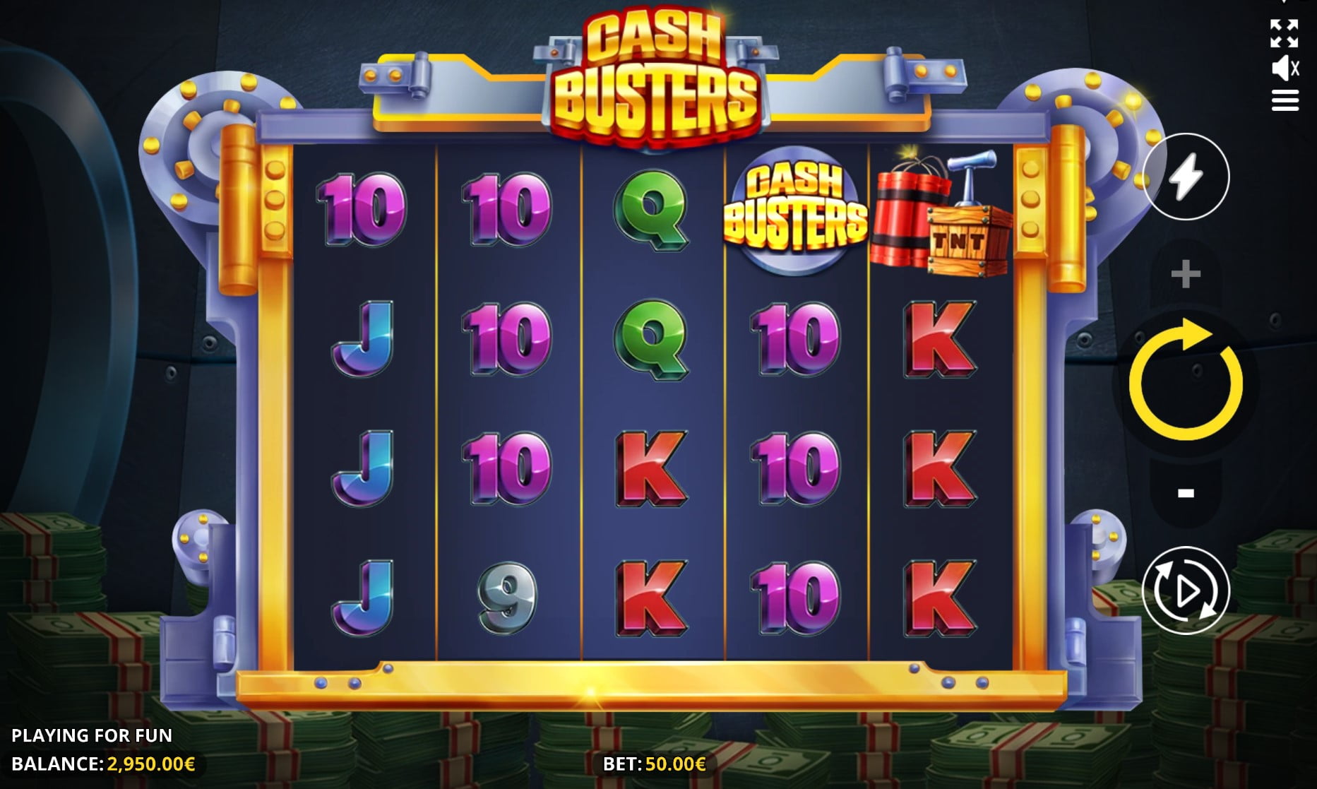 Cash Busters by Fugaso slot gameplay