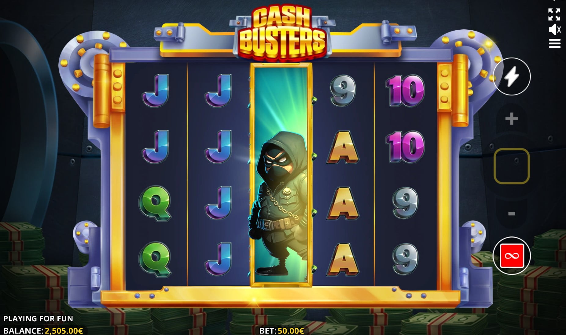 Cash Busters by Fugaso slot gameplay