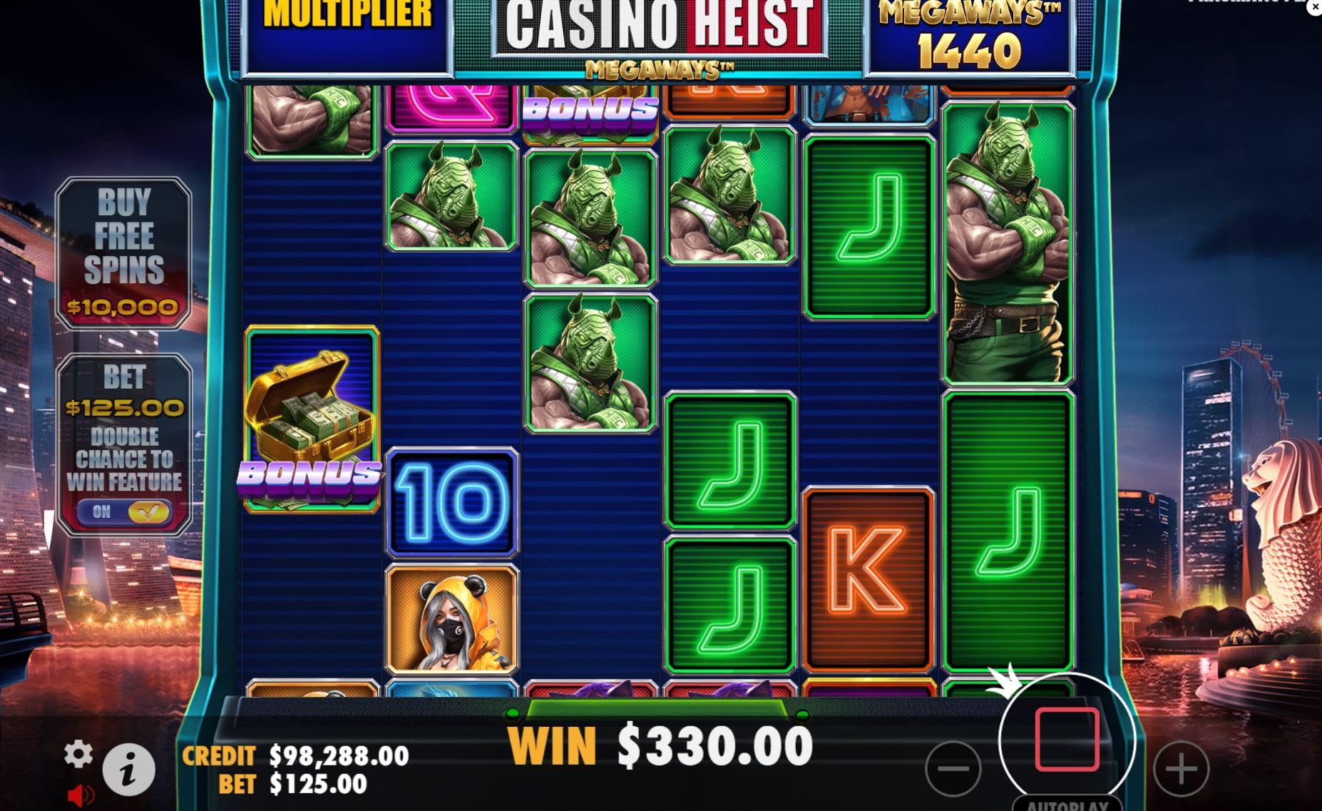 Casino Heist Megaways by Pragmatic Play slot gameplay