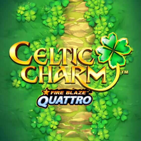 Celtic Charm Fire Blaze Quattro by Playtech slot logo