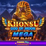 Mega Fire Blaze: Khonsu God of Moon by Playtech slot logo