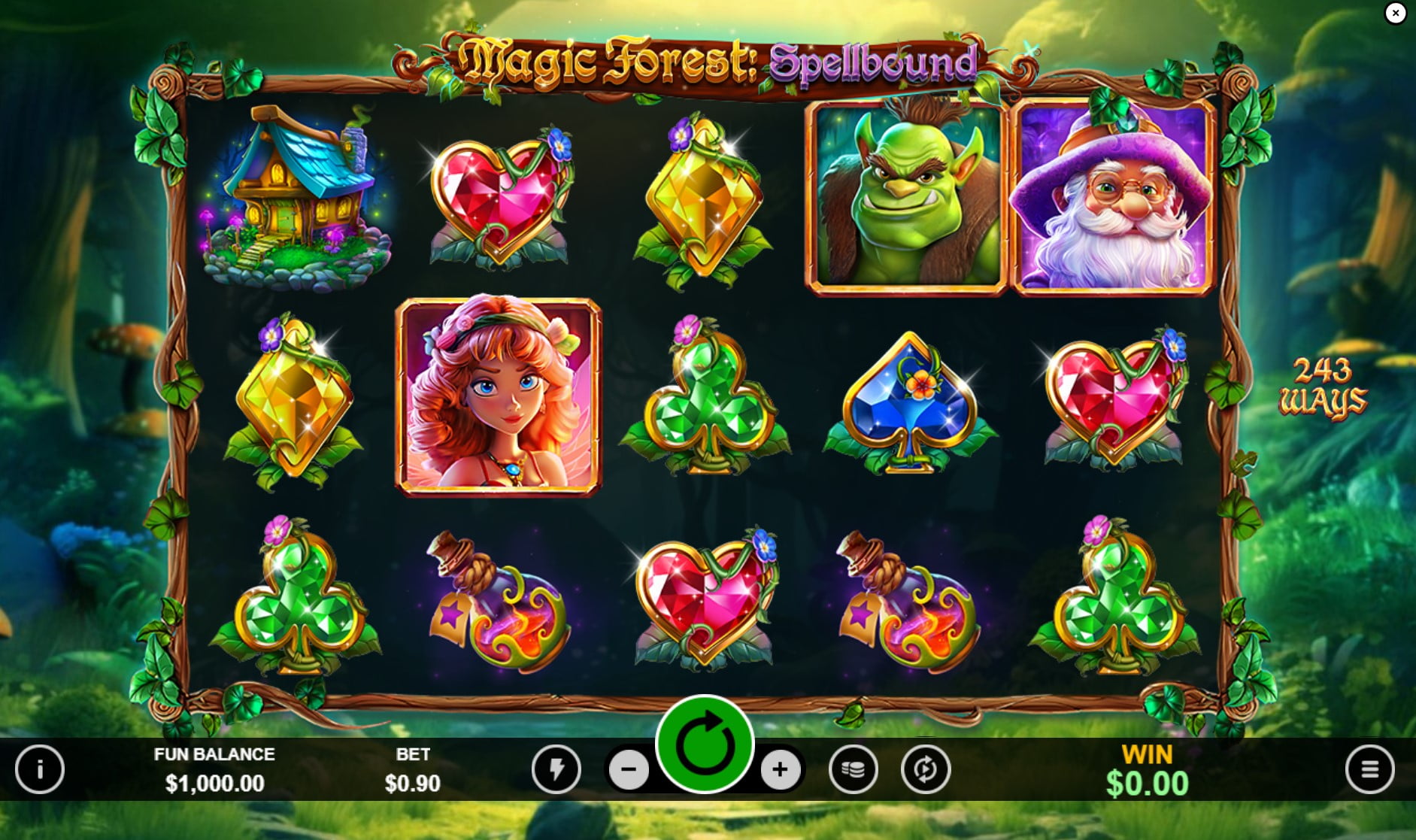 Magic Forest: Spellbound by RTG slot gameplay