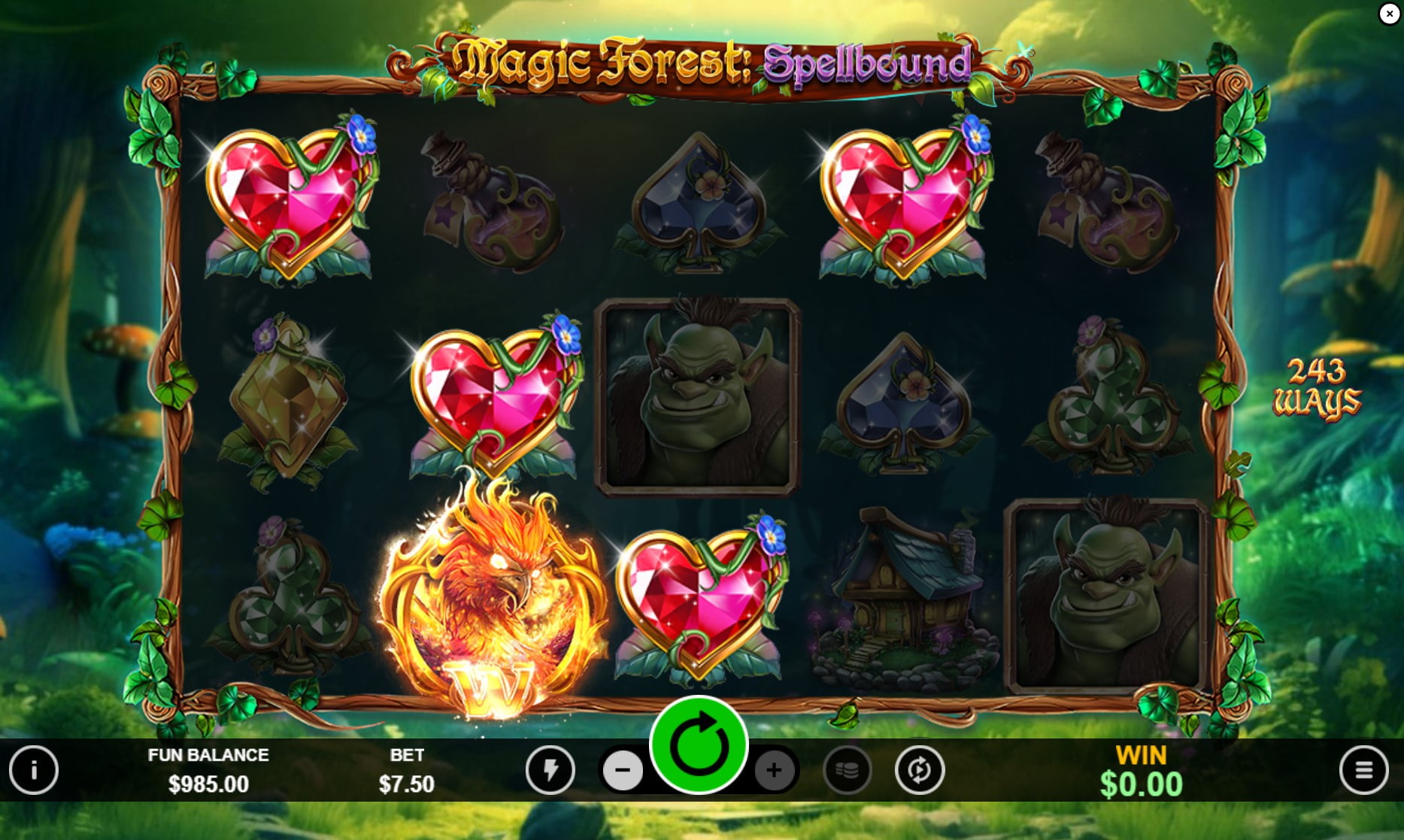 Magic Forest: Spellbound by RTG slot gameplay