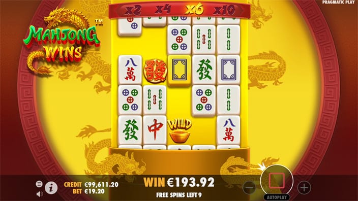 Mahjong Wins Bonus spin