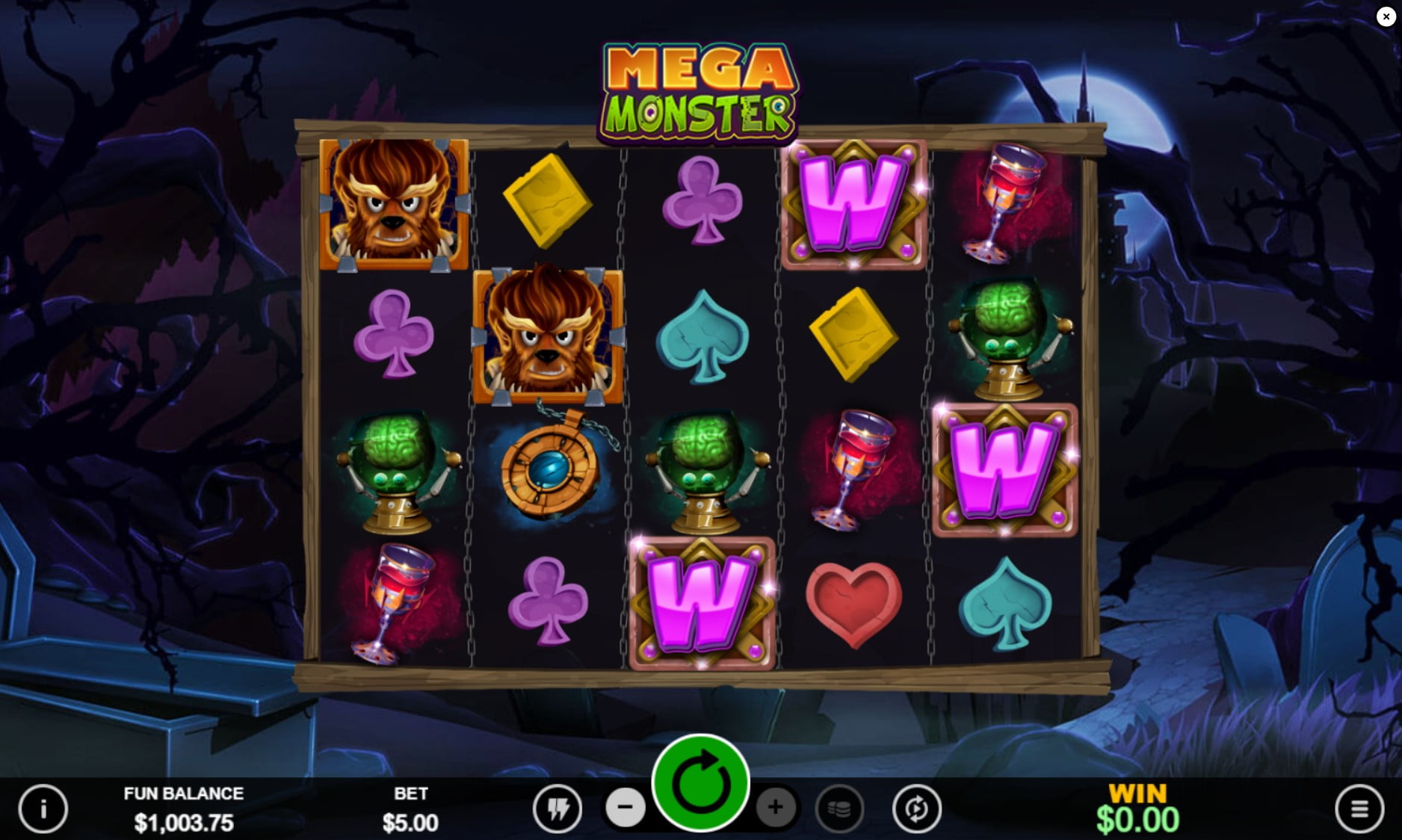 Mega Monster RTG slot gameplay