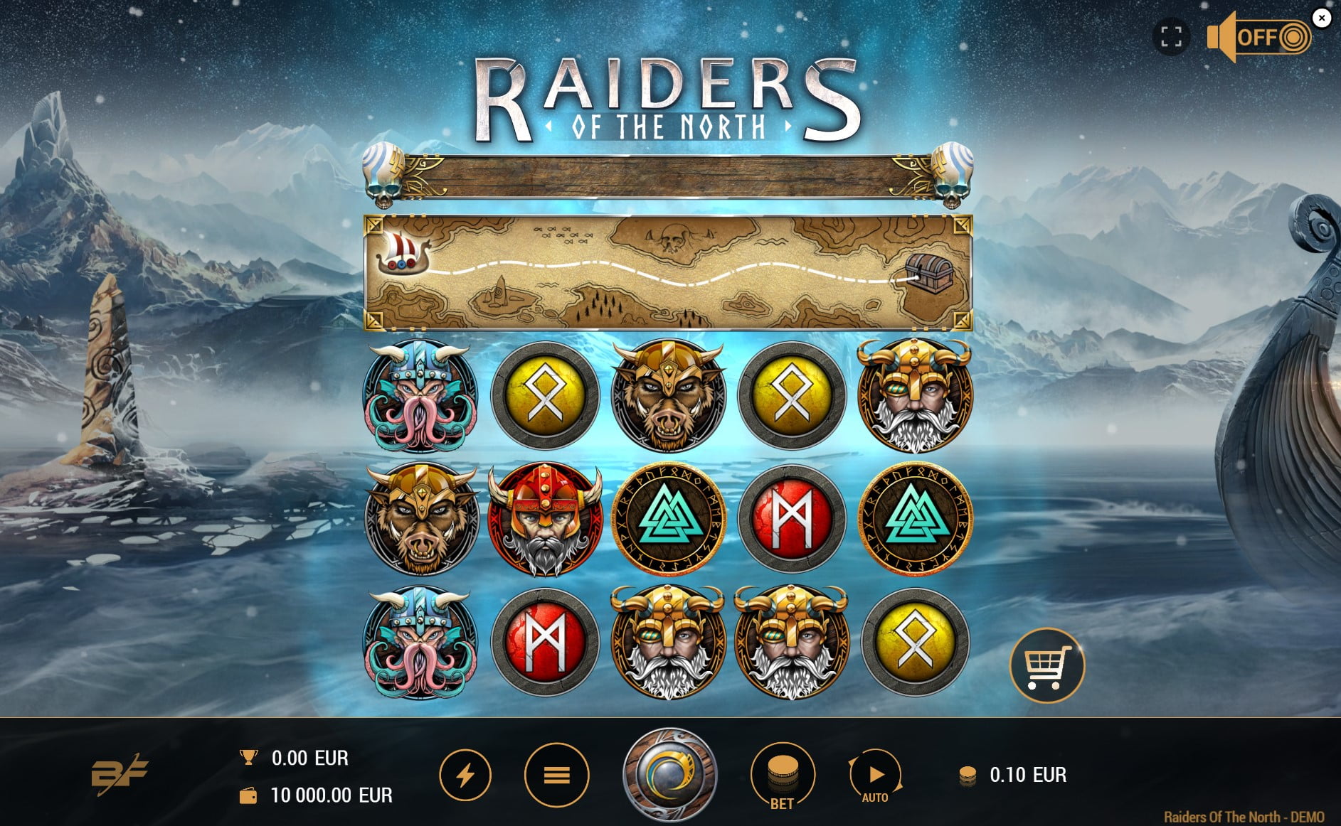 Raiders of the North by BF games slot gameplay