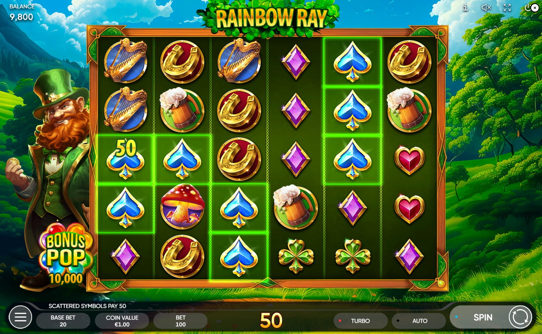 Rainbow Ray by Endorphina gameplay