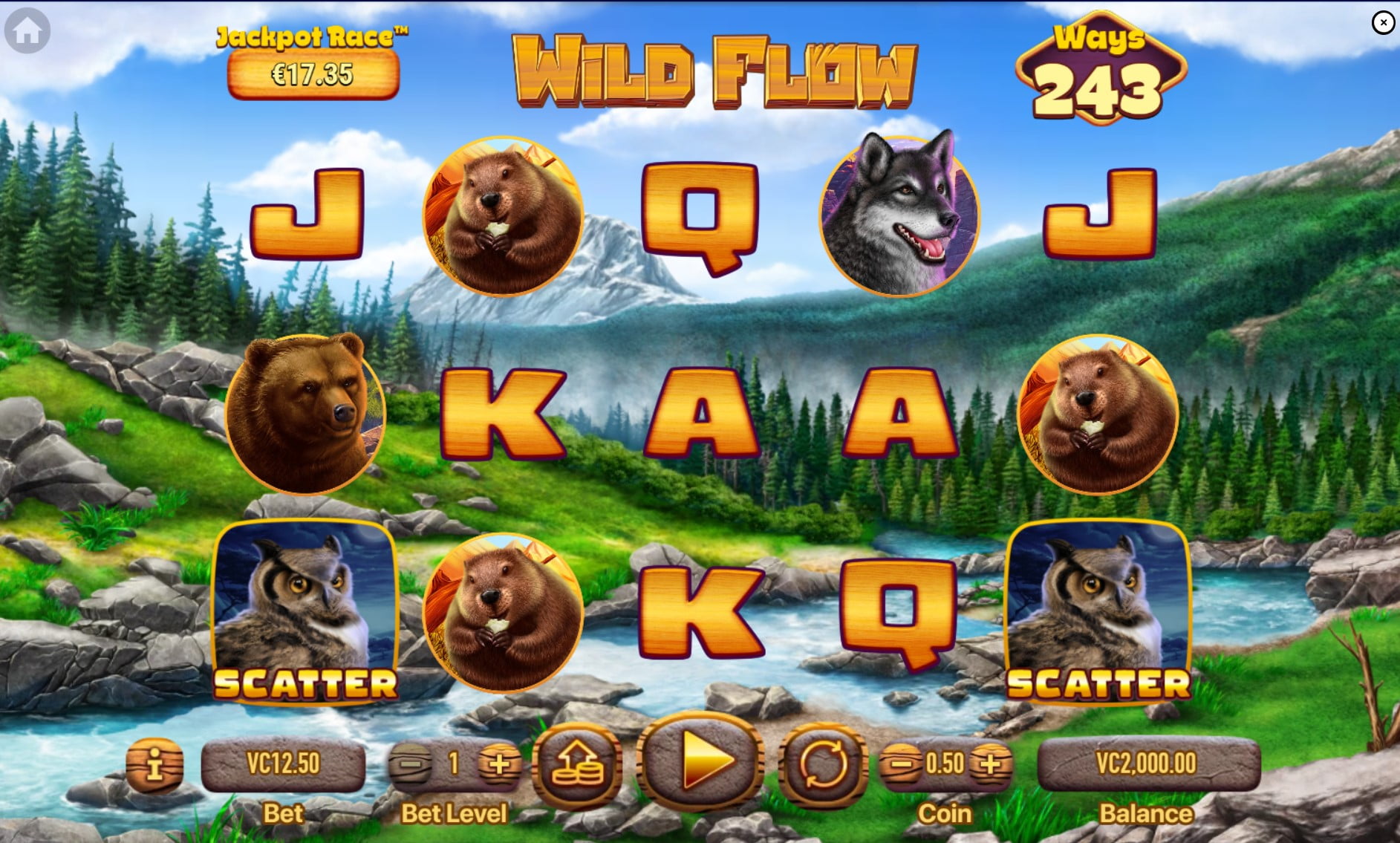 Wild Flow by Habanero slot gameplay