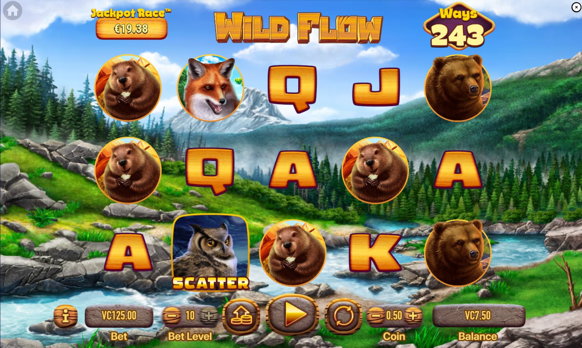 Wild Flow by Habanero slot gameplay