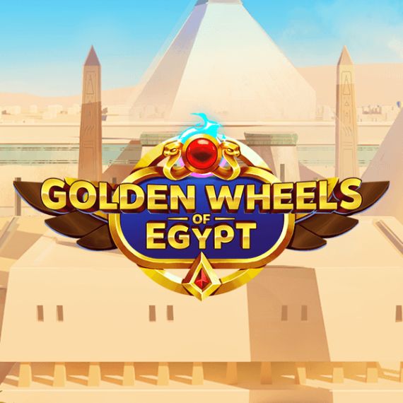 Golden Wheels of Egypt by Netent slot logo