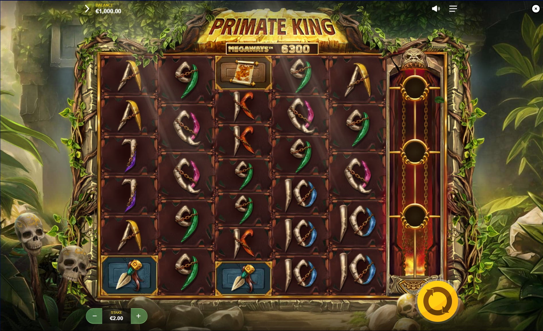 Primate King Megaways slot gameplay