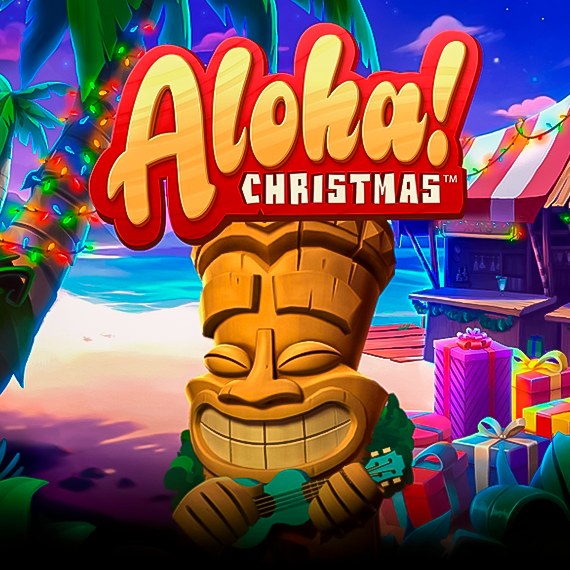 Aloha Christmas Edition slot logo