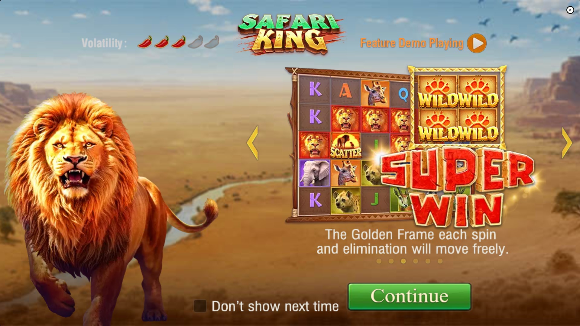 Safari King Splash Screen