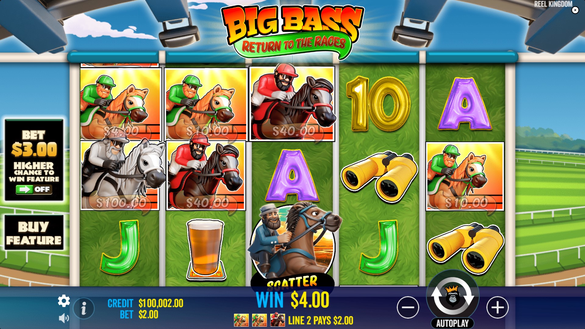 Big Bass Return to the Races- main game