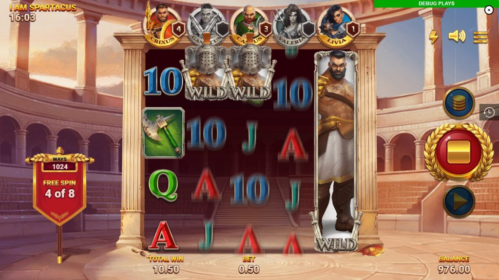 I Am Spartacus - free spins 2