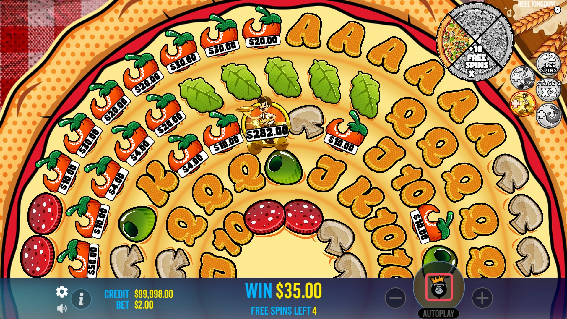 Peppe's Pepperoni Pizza Plaza - free spins