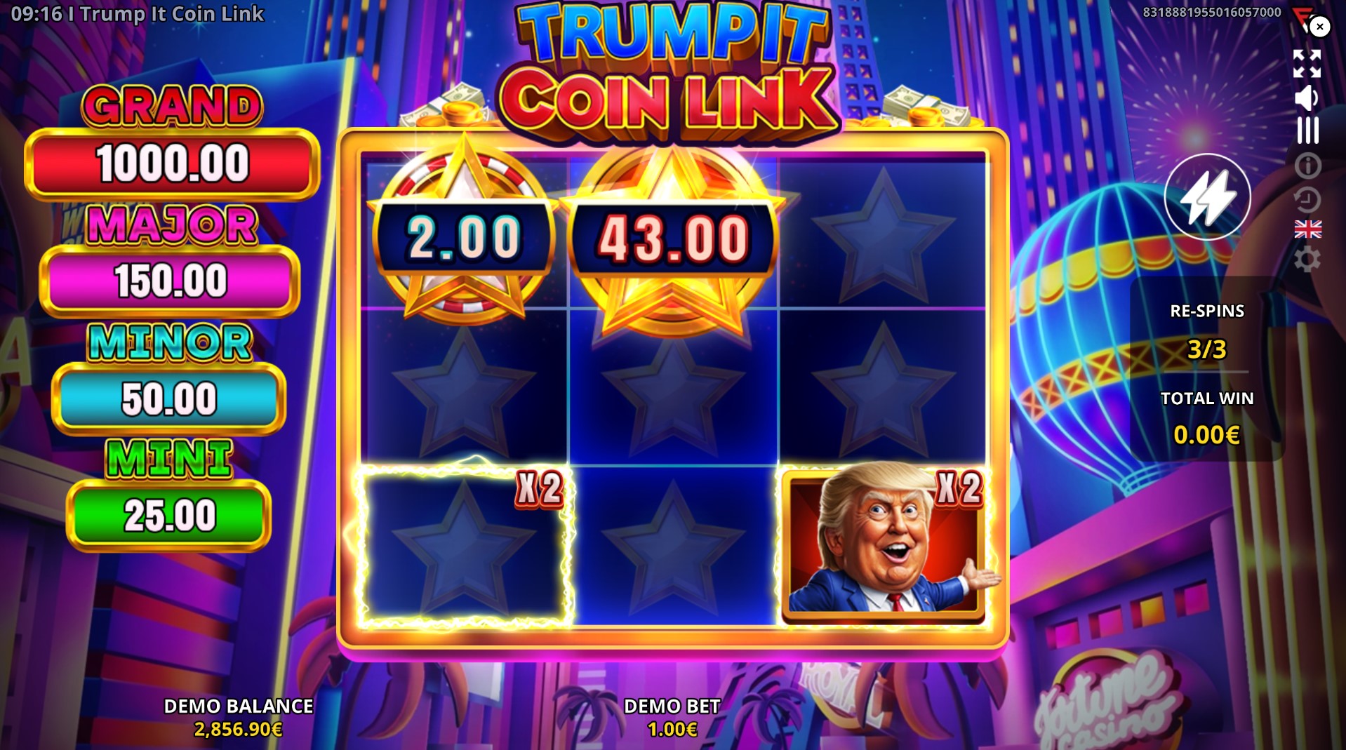 Trump It Coin Link - bonus game