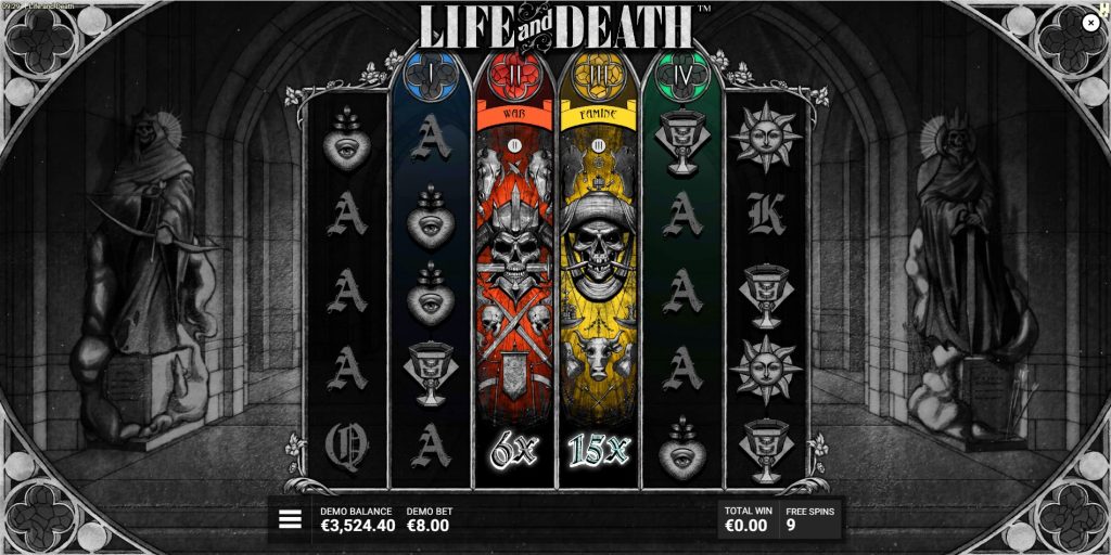 Life and Death Slot Devastation Bonus Gameplay