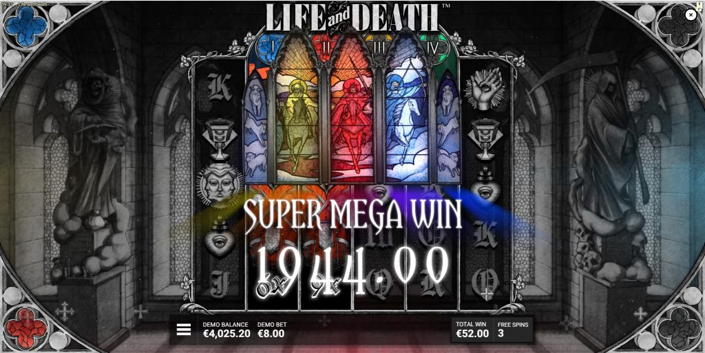 Life and Death Slot Reckoning Bonus with Death Reels