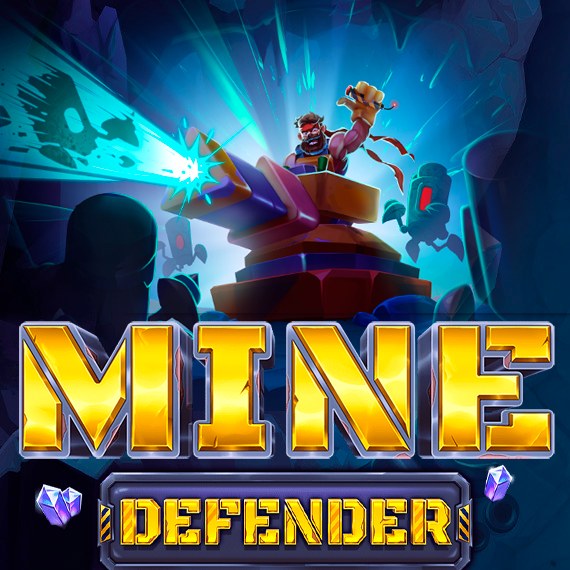 mine defender slot logo (ELK Studios)